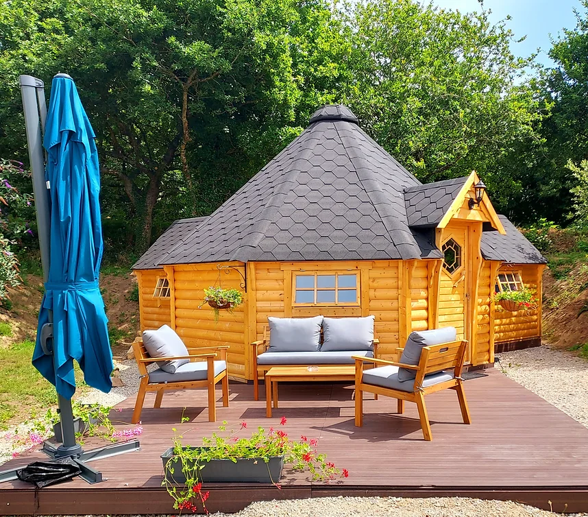 gite en bois au coin du bois