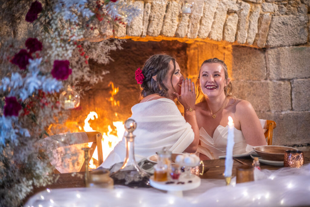 mariage fées lesbien robe de mariée