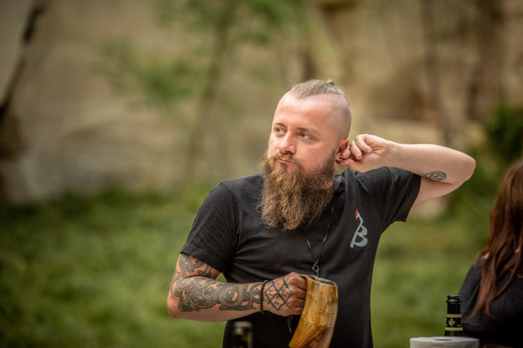 Barbebarian viking photographe barbe bière